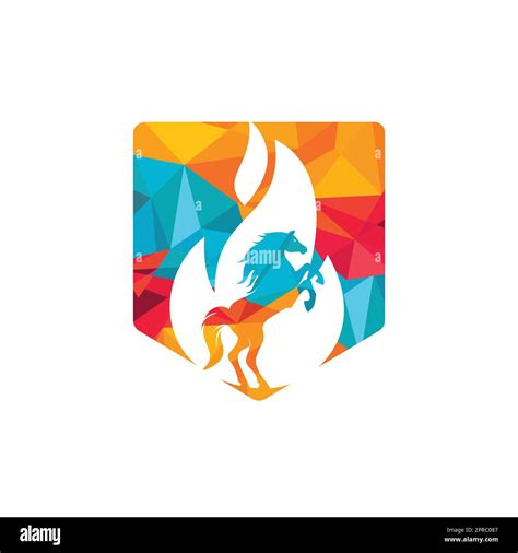 fire horse meme template|Burning Horse in Fire flame Logo — Vector .